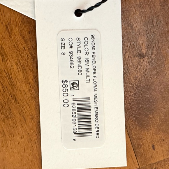 NWT Milly Penelope Floral Mesh Embroidered Dress - Picture 11 of 12